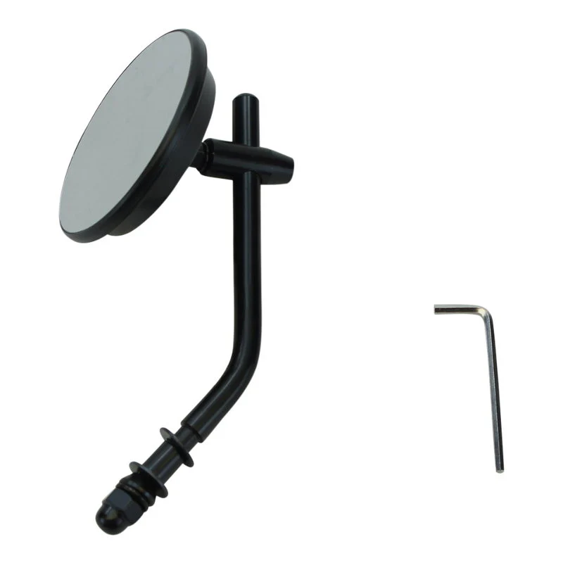 Black 3" Mini Mirror (Fits All Harley 1965-Later Lever Mount Left or Right Side) - Image 3
