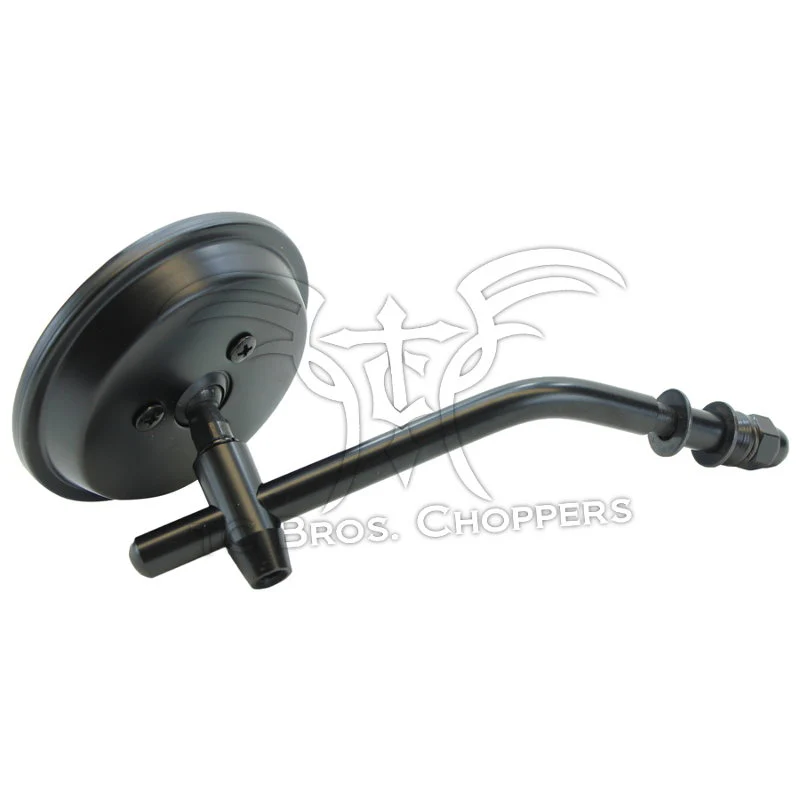 Black 3" Mini Mirror (Fits All Harley 1965-Later Lever Mount Left or Right Side) - Image 6