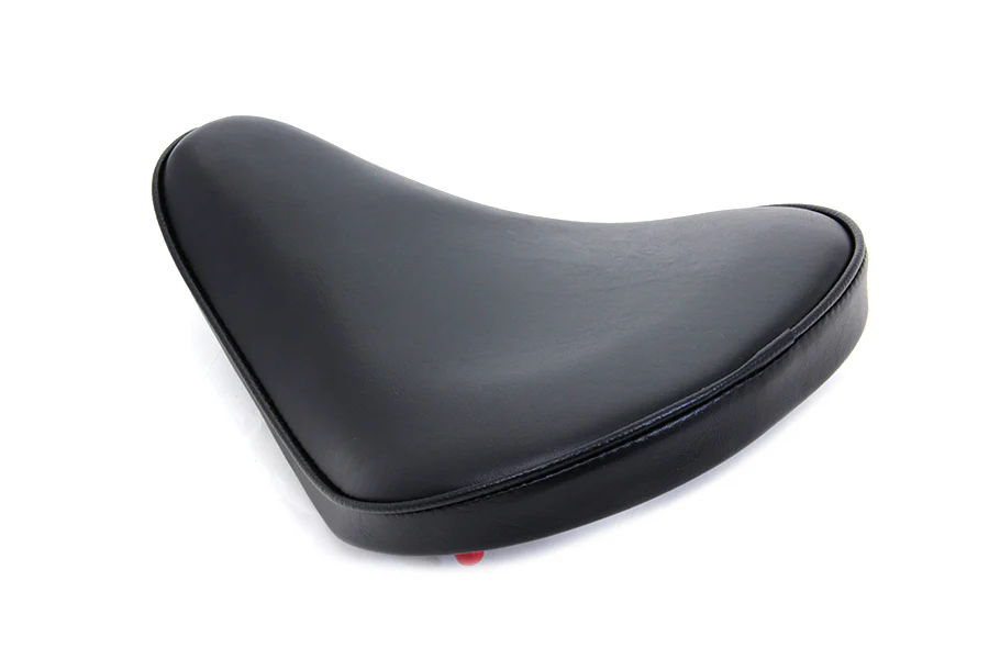 Black Smooth Vinyl Solo Seat for Choppers and Bobbers - Image 4