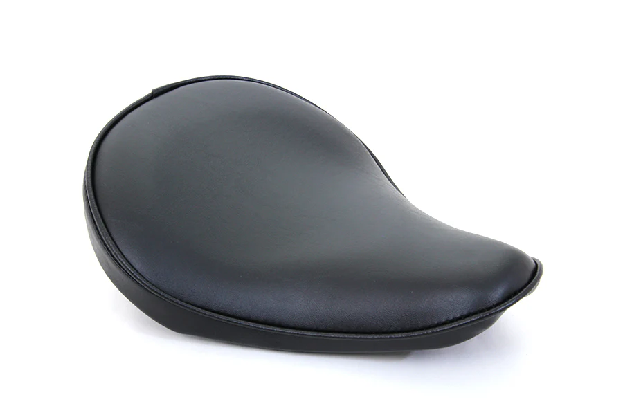 Black Smooth Vinyl Solo Seat for Choppers and Bobbers - Image 5