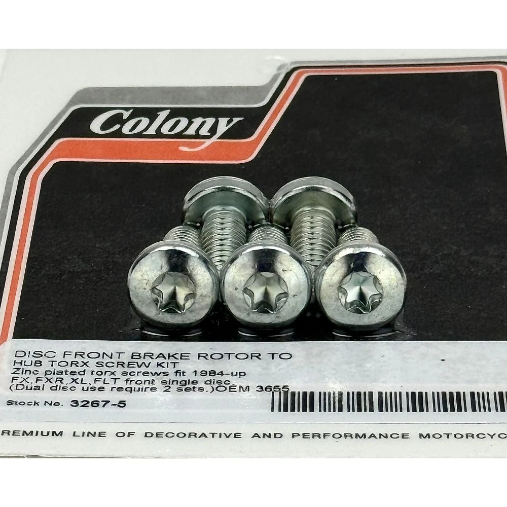 Colony Front Rotor Fasteners for Harley-Davidson 1984-Up - Image 3