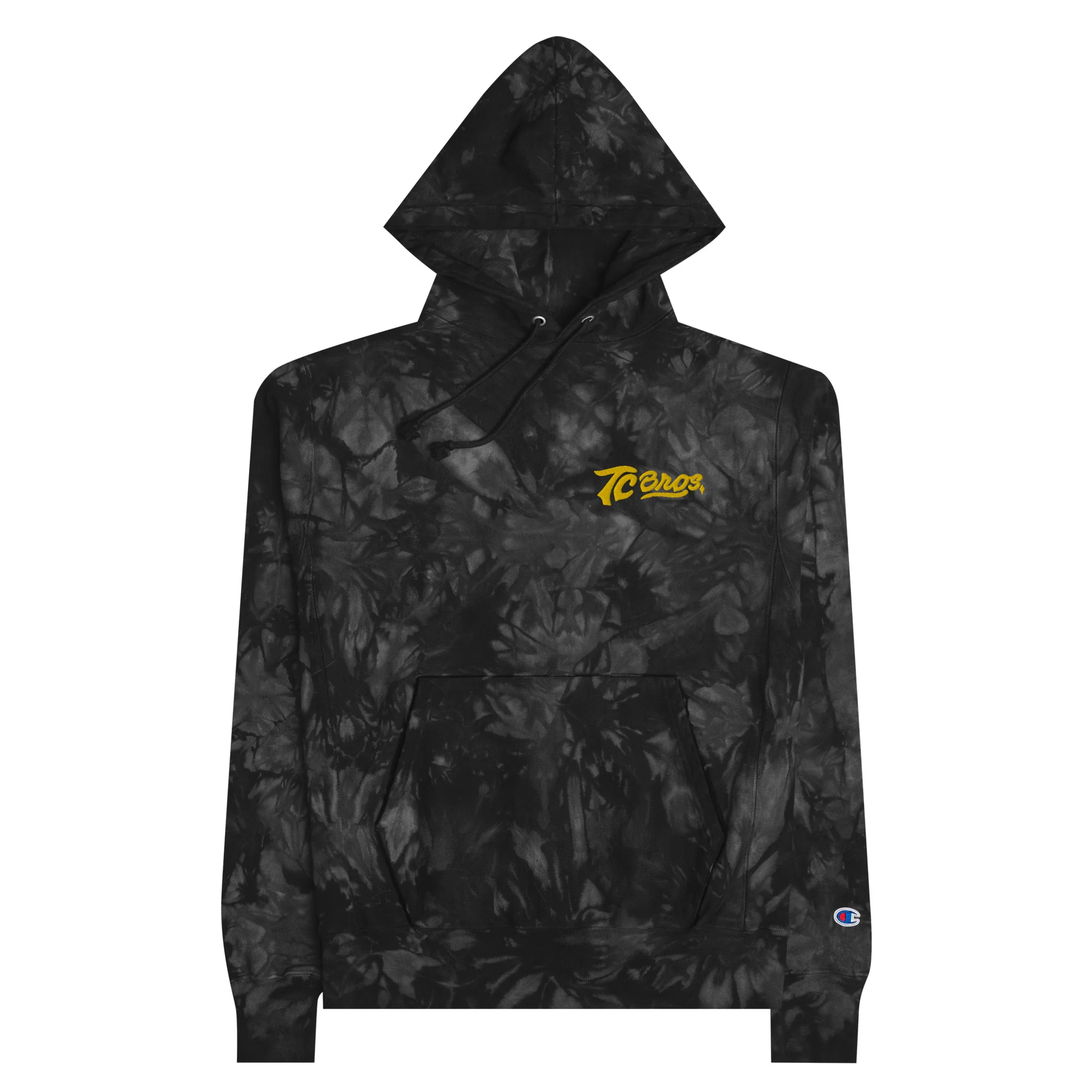 TC Bros./Champion Script Tie-Dye Hoodie - Black - Image 8