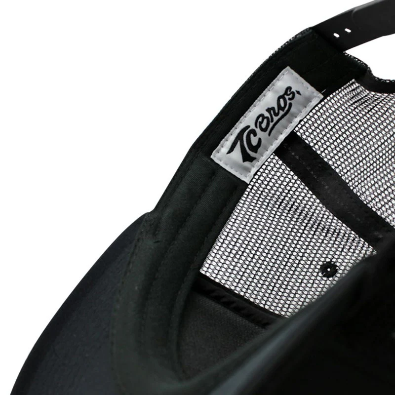 TC Bros. Diamond Trucker Hat - White/Black - Image 4