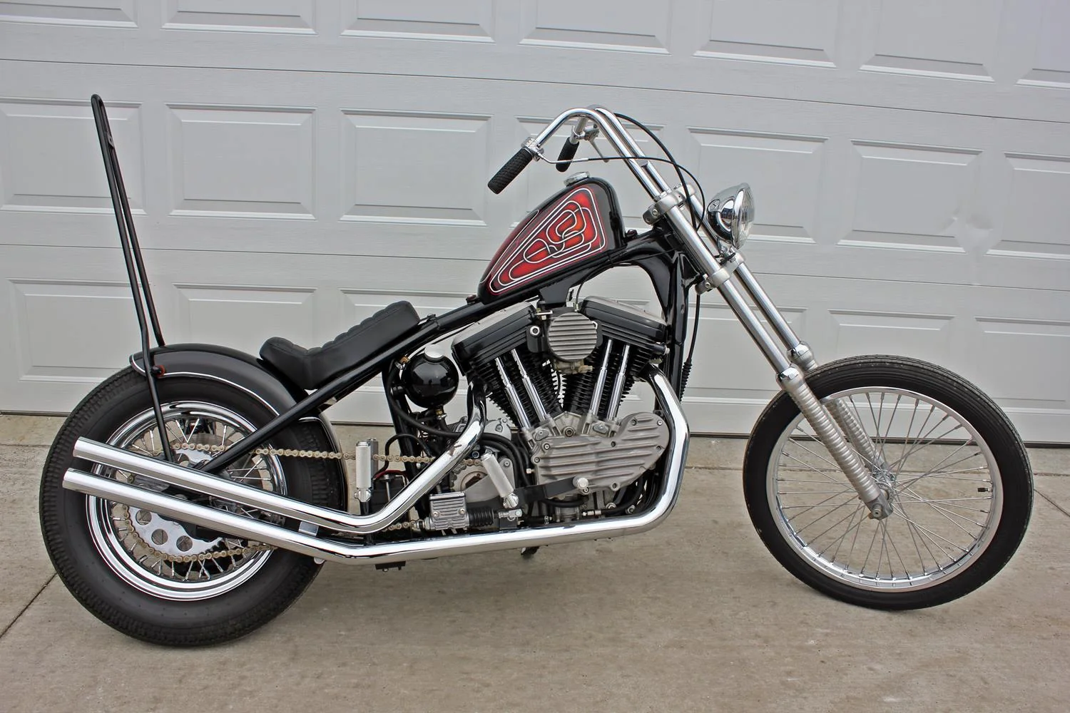 TC Bros. Hardtail Rigid Mount Solo Seat Black Pleated - Image 5